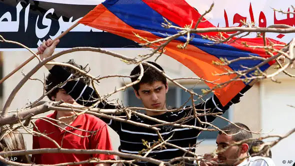 Flash-Galerie Armenier im Libanon Beirut protestieren wegen der Teilnahme der Türkei an Konferenz