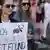 Протестующие в Минске держат плакат в поддержку компании  PandaDoc, фото из архива