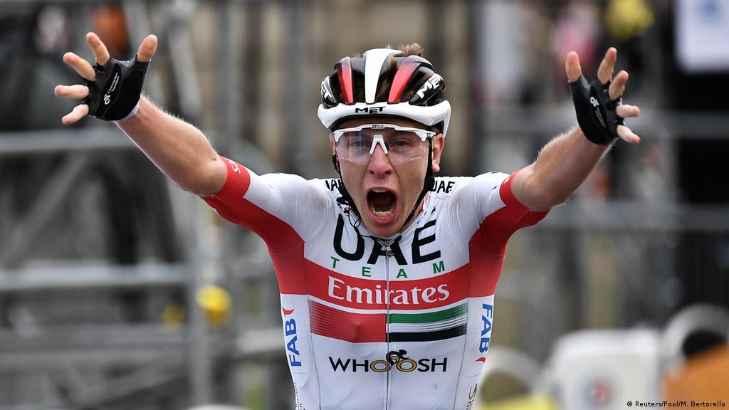 Tour de France: Tadej Pogacar wins stage 9 in tight finish | Sports |  German football and major international sports news | DW | 06.09.2020