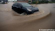 07.09.2020
A SUV vehicle drives through a submerged road caused by typhoon Haishen in Gangneung, South Korea, September 7, 2020. Yonhap via REUTERS ATTENTION EDITORS - THIS IMAGE HAS BEEN SUPPLIED BY A THIRD PARTY. SOUTH KOREA OUT. NO RESALES. NO ARCHIVE.