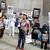 People protesting at London's Old Bailey court