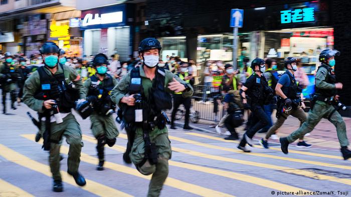 Protestas en Hong Kong contra el aplazamiento de las elecciones este domingo 6 de septiembre de 2020