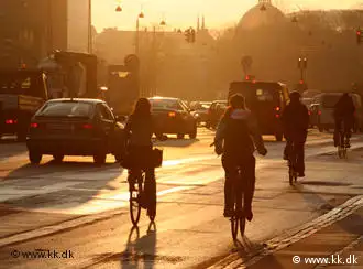 Radfahrer im Abendlicht (Foto: kk.dk)