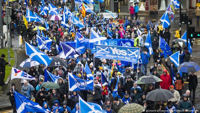 Schottland Unabhängigkeitsreferendum | Marsch in Glasgow