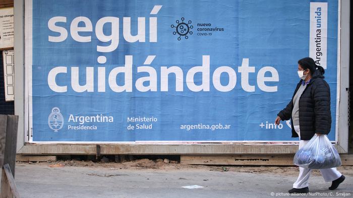 Argentinien Buenos Aires | Coronavirus | Plakat