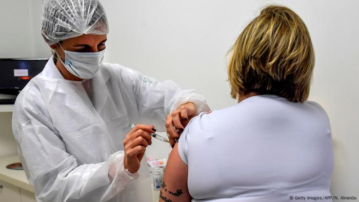 Brasilien I Coronavirus Impfung (Getty Images/AFP/N. Almeida)