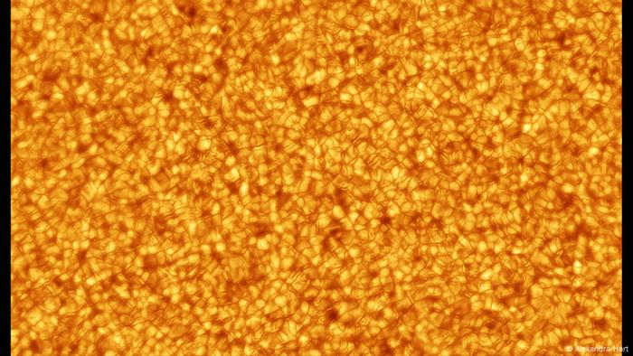 This image by photographer Alexandra Hart shows the surface of the sun.  (Alexandra Hart)