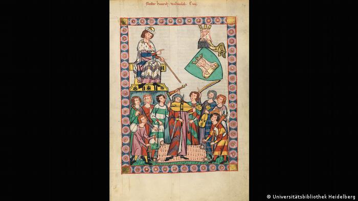 Medieval illustration from the Codex Manesse