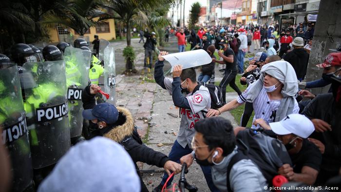 Kolumbien | Proteste gegen Polizeigewalt in Bogota