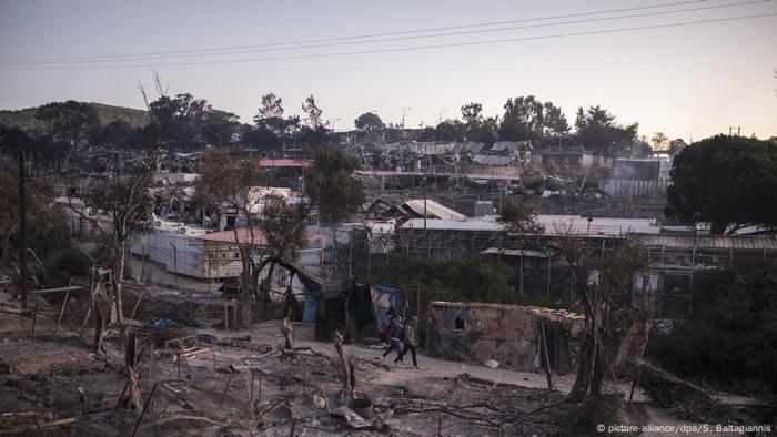Griechenland Lesbos | Brand in Flüchtlingslager Moria | Asylsuchende