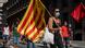 Catalonians protest in favor of independence at the annual Diada Catalonians protest in favor of independence at the annual Diada