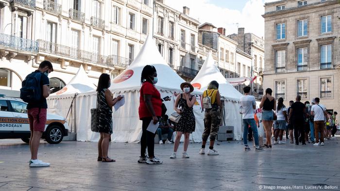 Frankreich Bordeaux Coronavirus | Teststation