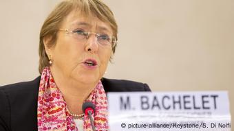 Michelle Bachelet, alta comissária da ONU para os Direitos Humanos