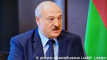14.09.2020
Sochi, 09/14/2020. Alexander Lukashenko and Vladimir Putin.
Photo from the TV channel Belarus 24. | Verwendung weltweit, Keine Weitergabe an Wiederverkäufer.