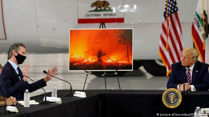 Waldbrände in den USA | US-Präsident Donald Trump (picture-alliance/dpa/AP/A. Harnik)