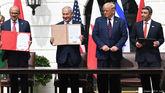 USA Washington Weißes Haus | Abkommen Naher Osten (Getty Images/AFP/S. Loeb)