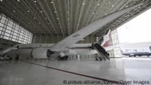 General view of the luxurious presidential aircraft model Boeing 757-225 TP-01 that has caused controversy, its construction was one million Mexican pesos, the government of Mexico has received an advance of one million dollars from a possible buyer.
Where: Mexico City, Mexico
When: 27 Jul 2020
Credit: Eyepix/Cover Images
**EDITORIAL USE ONLY** | Keine Weitergabe an Wiederverkäufer.