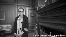 FILE - In this July 31, 2014, file photo, Associate Justice Ruth Bader Ginsburg is seen in her chambers in at the Supreme Court in Washington. The Supreme Court says Ginsburg has died of metastatic pancreatic cancer at age 87. (AP Photo/Cliff Owen, File) |