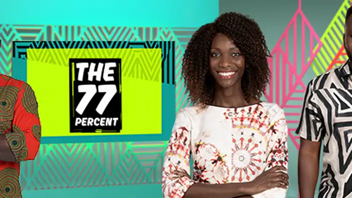 DW The 77 Percent Rubrik Themenheader mit Edith, Eddy, Liz, Michael und Wanjiku