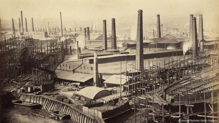 Paisagem industrial do século 19