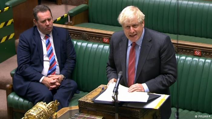 Boris Johnson in Parlament