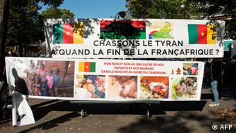 Une manifestation de l'opposition camerounaise à Paris (Archives - Paris, 22,09.2020)