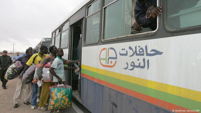 Marokko und Jeddah illegale Einwanderer aus Mali