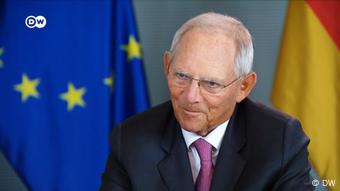 Screenshot DW Interview mit Wofgang Schäuble