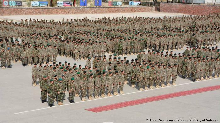 Afghanistan Soldaten in einem militärischen Ausbildungszentrum