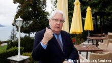 Martin Griffiths, United Nations Special Envoy for Yemen speaks during an interview with Reuters in Glion, Switzerland, September 27, 2020. REUTERS/Denis Balibouse