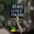 Symbolbild Black Lives Matter Schriftzug