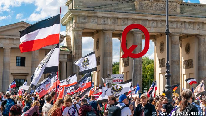 Διαδήλωση, Βερολίνο, ακροδεξιά σύμβολα, 