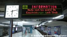 По всей Германии бастуют работники общественного транспорта