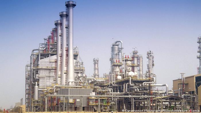 A oil refinery and petrochemical installation in Nigeria