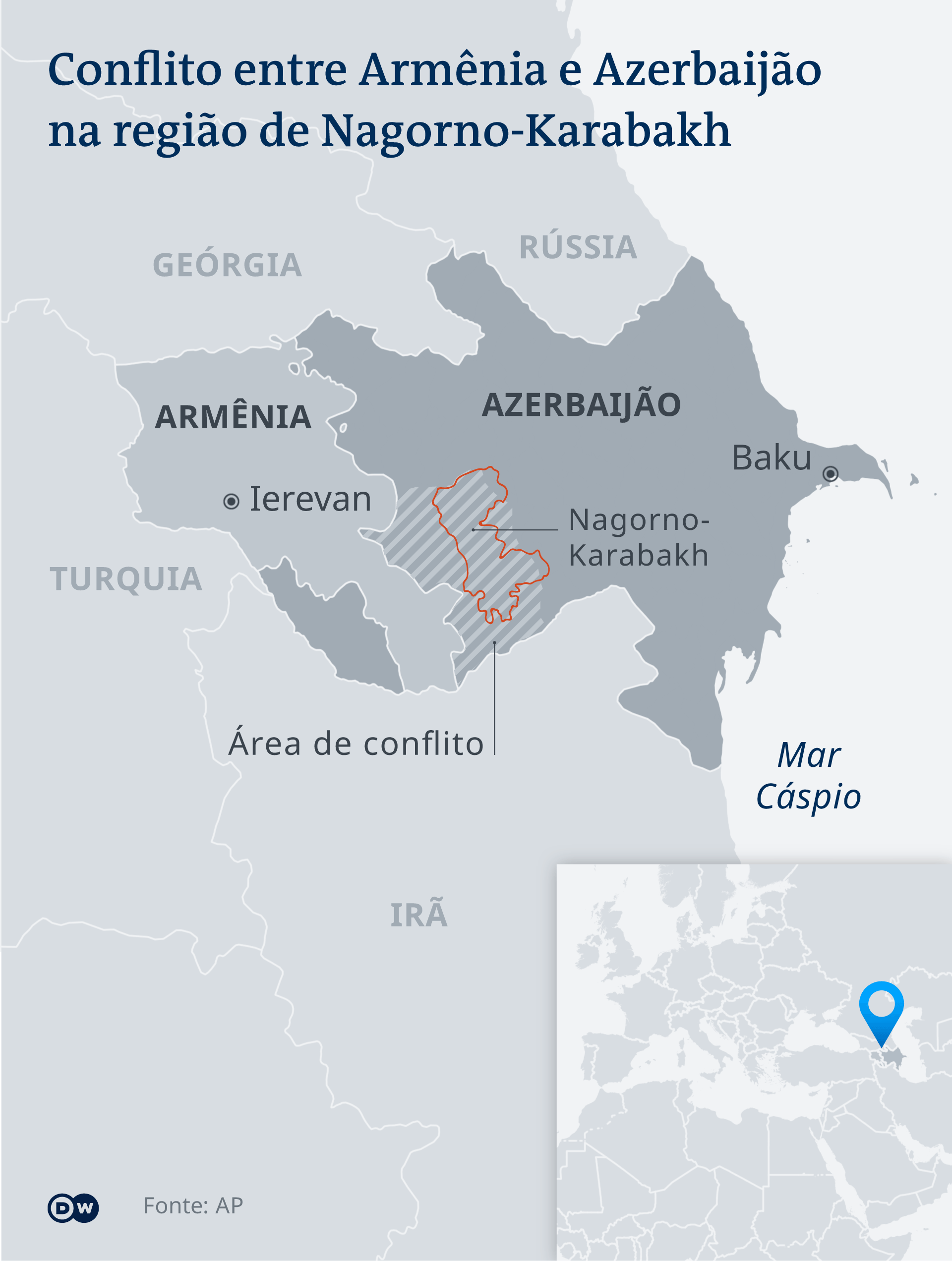 Segundo dia de confronto entre Armênia e Azerbaijão causa ao menos 21 novas  mortes, Mundo