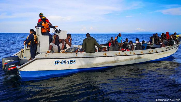 Kolumbien Haitianischen Migranten an der karibischen Küste