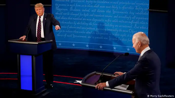 USA Präsidentschaftswahlen TV Debatte Trump Biden (Morry Gash/Reuters)