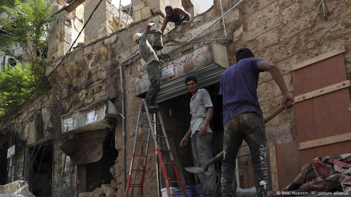 Libanon Beirut Arbeiter | Wiederaufbau nach Explosion