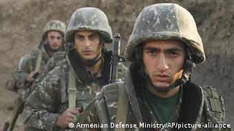 Армянские бойцы в Нагорном Карабахе