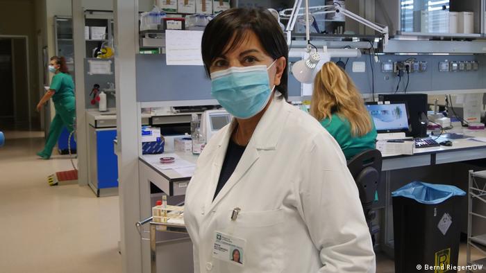 La virologa Maria Rita Gismondo, directora del laboratorio COVID del hospital universitario Sacco de Milán