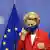 European Commission President Ursula von der Leyen, takes off her protective mask 