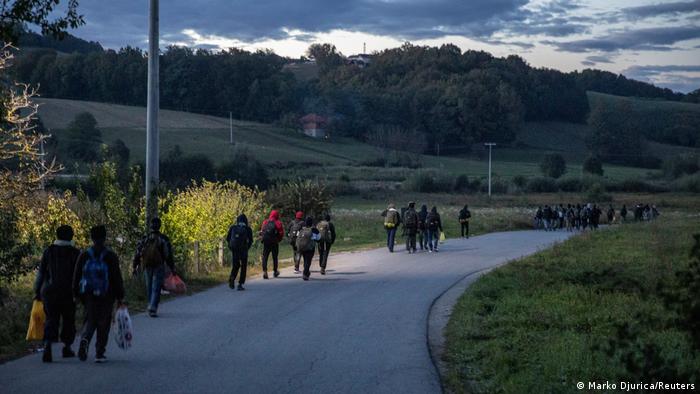 Bosnien und Herzegowina Migranten an der Bosnisch-Kroatischen Grenze bei Velika Kladusa