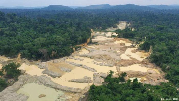 Deforestación ilegal en la Amazonía brasileña.