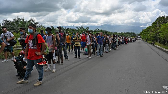 Guatemala Migranten aus Honduras auf Weg nach USA