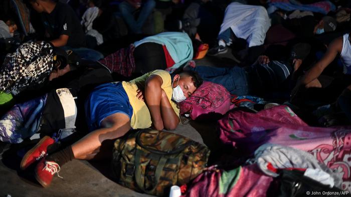 Guatemala Migranten aus Honduras auf Weg nach USA