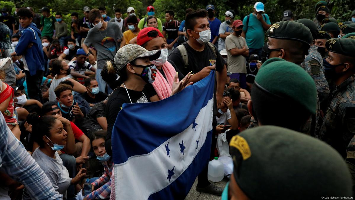 Caravana de migrantes tensi n entre Guatemala y Honduras DW