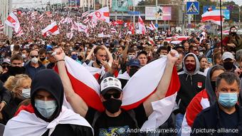 Протестующие в Минске Протестующие в Минске