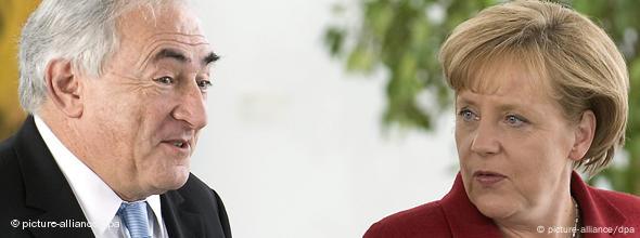 Bundeskanzlerin Angela Merkel IWF Dominique Strauss-Kahn No-Flash