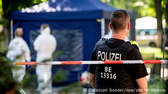Полиция на месте убийства Хангошвили в берлинском парке Тиргартен