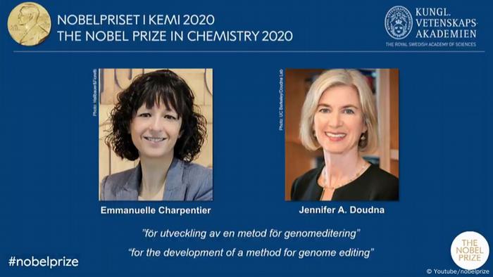 Dos Mujeres Ganan Premio Nobel De Quimica 2020 El Mundo Dw 07 10 2020